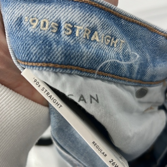 American Eagle NWT women’s strigid 90’s straight jeans 2 - Picture 9 of 9